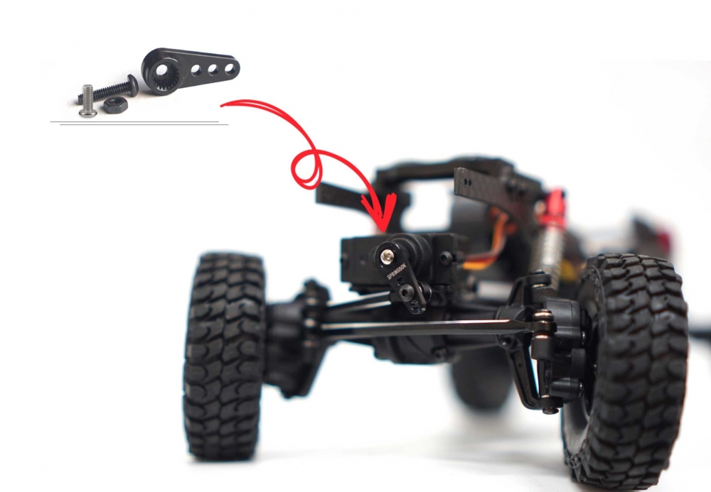 Furitek CNC Aluminum 21T Servo Horn For Cayman Springbok Servo RC Mester, din radiostyrte