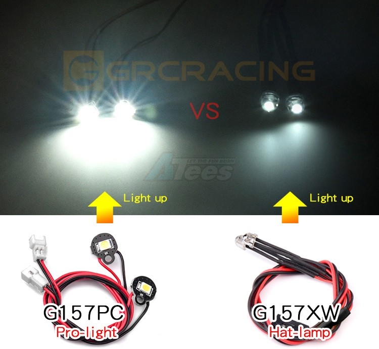 GRC 1W Pro Square Spotlight LED 2S-3S | RC Mester, din radiostyrte ...