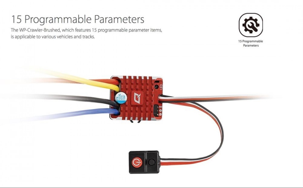 Hobbywing QuicRun WP 1080 80A Brushed Crawler ESC 23S RC Mester, din