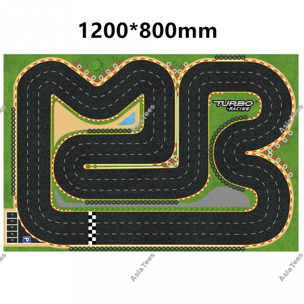 Turbo Racing 176 Race Track Large Pit Mat 120*80mm RC Mester, din