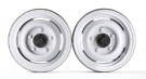 GRC 1.9 Metal Classic Beadlock Wheel #Series II Defender (2) White thumbnail