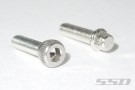 SSD Silver M2.5 x 8mm Scale Wheel Bolts (30) thumbnail