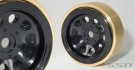SSD 1.0in Aluminum / Brass D Hole Beadlock Wheels (Black) (2) thumbnail