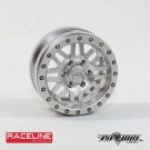Pitbull 1.9 Scale RACELINE Ryno Aluminum Beadlock Wheels Silver - 4pcs thumbnail