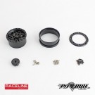 Pitbull 1.9 Scale RACELINE Ryno Aluminum Beadlock Wheels Black - 4pcs thumbnail