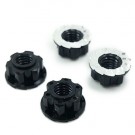 Yeah Racing 4mm Aluminium Wheel Flange Lock Nut 4pcs For RC Car Black thumbnail