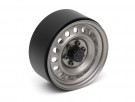 Boom Racing 1.9in 16-Hole 6-Lug Classic Steelie Reversible Beadlock Wheel w/ XT504-6LUG Hub Front (2) Gun Metal thumbnail