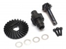 Boom Racing Heavy Duty Keyed Bevel Helical Overdrive Gear 27/8T + Differential Locker Set for AR44/AR45 Axles thumbnail