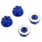 Yeah Racing 4mm Aluminium Wheel Flange Lock Nut 4pcs For RC Car Dark Blue thumbnail
