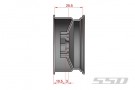 SSD 1.9in Steel 8 Hole Beadlock Wheels (Black) (2) thumbnail