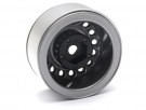 Boom Racing 1.55in 16-Hole Classic Steelie Reversible Beadlock Wheels (Front) w/ XT504 Hubs Black (2) thumbnail