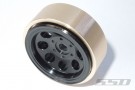 SSD 1.0in Aluminum / Brass 8 Hole Beadlock Wheels (Black) (2) thumbnail