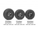 Boom Racing 1.0in MAXGRAPPLER Scale RC Tire GEKKO Black 48.5x19mm Open Cell Foams (2) thumbnail