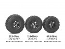 Boom Racing 1.0in MAXGRAPPLER Scale RC Tire GEKKO Black 48.5x19mm Open Cell Foams (2) thumbnail