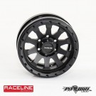 PitBull 1.9 RACELINE Scale Clutch Aluminum Beadlock Wheels black - 4pcs thumbnail