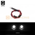 GRC 3~7.4V Two Short Head LED Lights for Square Spotlight (2) White thumbnail