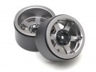Boom Racing TE37XD KRAIT™ 2.2 Deep Dish Aluminum Beadlock Wheels w/ XT601 Hubs (2) Gun Metal thumbnail