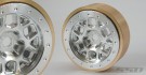 SSD 1.0in Aluminum / Brass Boxer Wheels (Silver) (2) thumbnail
