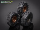 Boom Racing 1.0in Aggressor Scale RC Tire GEKKO Red 54x18.7mm Open Cell Foams (2) thumbnail