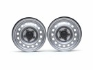 Boom Racing 1.9in 16-Hole 5-Lug Classic Steelie Reversible Beadlock Wheel w/ XT504 Hub Front (2) Gun Metal thumbnail