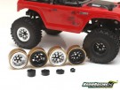 Boom Racing KRAIT™ 1.0in TE37 Beadlock Wheel w/ Brass Rings and Hub Options Set (4) Bronze thumbnail