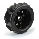 Pro-Line 1/6 Dumont Sand/Snow Tires F/R 5.7in Tires MTD 24mm Black Raid (2) thumbnail