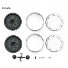 GRC 1.9 Metal Beadlock Wheels #Series VI (2) Black thumbnail