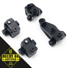 Yeah Racing Aluminum Front and Rear Suspension Link Mount Set Black Fits TRX-4 G6 Certified  thumbnail
