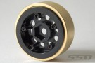 SSD 1.0in Aluminum / Brass D Hole Beadlock Wheels (Black) (2) thumbnail