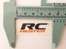 RC Mester logo klistremerke glossy vinyl 4x1,7 cm thumbnail