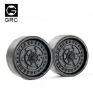 GRC 1.9 Metal Beadlock Wheels #Series VI (2) Black thumbnail