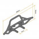 Gmade GS01 Front Tube Bumper with Skid Plate Black thumbnail