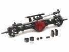 Team Raffee Co. Complete Assembled Scale PHAT Front Axle Version 2 for D90/D110 Red thumbnail