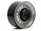 Boom Racing 1.55in 16-Hole Classic Steelie Reversible Beadlock Wheels (Front) w/ XT504 Hubs Black (2) thumbnail