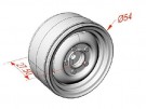 GRC 1.9 Metal Classic Beadlock Wheel #Series II Defender (2) White thumbnail