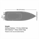 Forhåndsbestilling: Pro Boat Pro Boat Sonicwake 36in V3 Self-Righting V-Hull Boat RTR, Red thumbnail