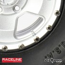 Pitbull 1.55 RACELINE Scale Clutch Aluminum Beadlock Wheels Silver - 4pcs thumbnail