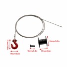 Hobby Details RC Car Servo Winch Silver Barrel and Red Hook Set thumbnail