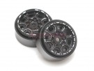 Team Raffee Co. Alu+Brass 8-petals Wheel for 1/24 RC Crawler (4) Black for Axial SCX24 thumbnail