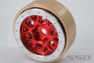 SSD 1.0in Aluminum / Brass Boxer Wheels (Red) (2) thumbnail