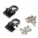 Yeah Racing 1/10 RC Rock Crawler Accessories Heavy Duty Shackle w/ Mounting Bracket. Black thumbnail