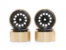 Boom Racing KRAIT™ 1.0in Terra Beadlock Wheel w/ Hubs Set (4) Black thumbnail