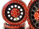 Hobby Details Aluminium CNC 2.9in Wheels for Axial SCX6 - A-style, Red (4) thumbnail