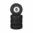 Pro-Line Racing Flat Iron Front/Rear Tires Mounted 12mm Hex Chrome Diablo (4): TYPHON GROM thumbnail