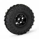 Pro-Line 1/24 Trencher Fr/Rr 1.0in Tires Mounted 7mm Black Impulse (4): SCX24 thumbnail