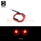 GRC 3~7.4V Two Short Head LED Lights for Square Spotlight (2) Red thumbnail