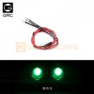 GRC 3~7.4V Two Short Head LED Lights for Square Spotlight (2) Green thumbnail
