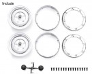 GRC 1.9 Metal Classic Beadlock Wheel #Series II Defender (2) White thumbnail