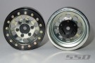 SSD 1.55in Steel D Hole Wheels (Silver) (2) thumbnail