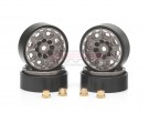 Team Raffee Co. Alu+Brass 8-petals Wheel for 1/24 RC Crawler (4) Gun Metal for Axial SCX24 thumbnail